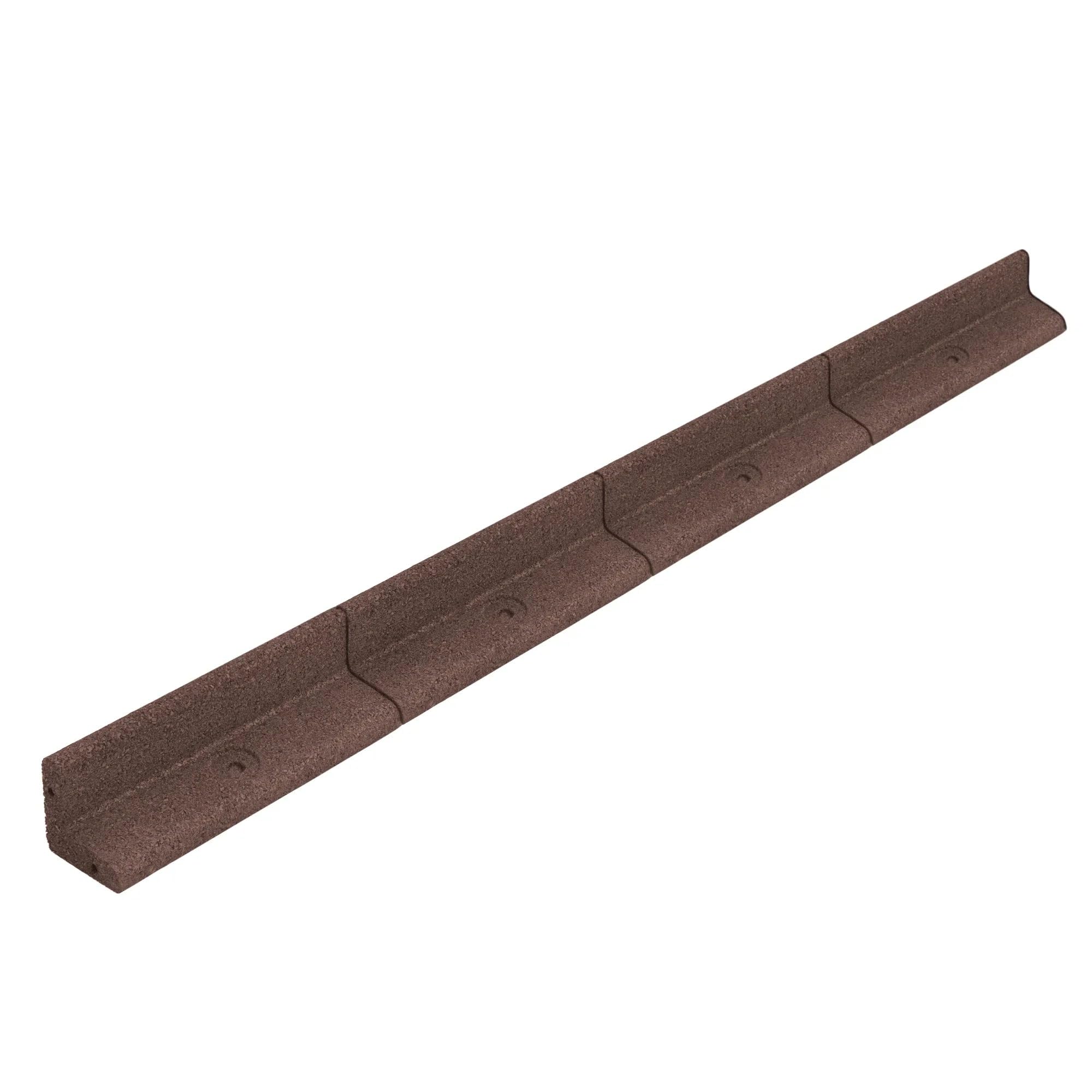 Flexible Lawn Edging 12m Long Pack of 10 x 1.2m Brown Garden Border Grass Lawns Pathways Path Edge Vegetable Plot Flowerbed Raised Borders UV Resistant Matching Plastic Ground Pegs Rubber Mallet