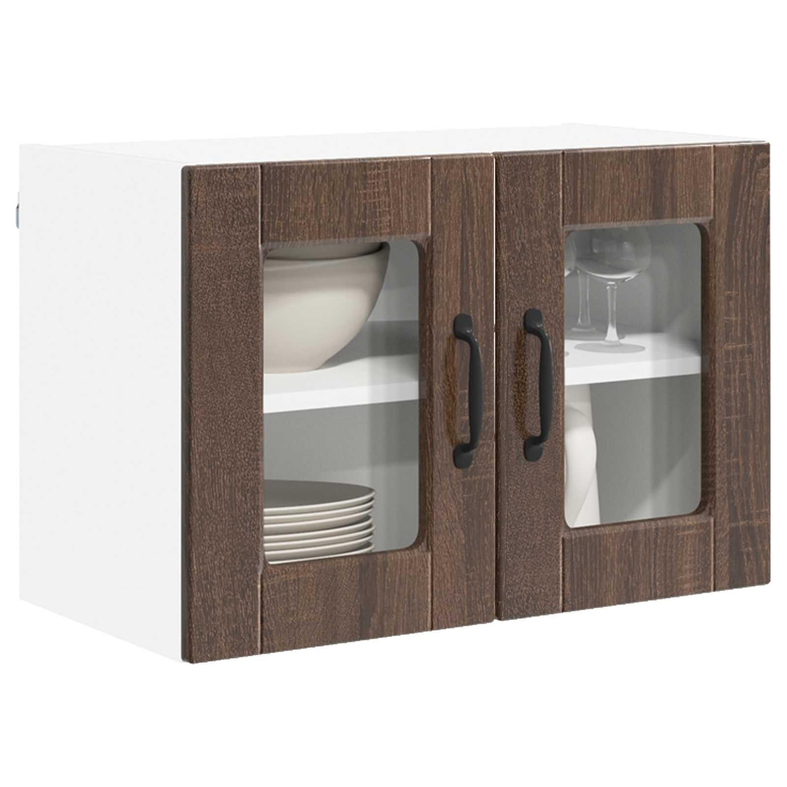 Armoire de cuisine murale marron chêne 60x31x40 cm ATOMSTACK MAKER