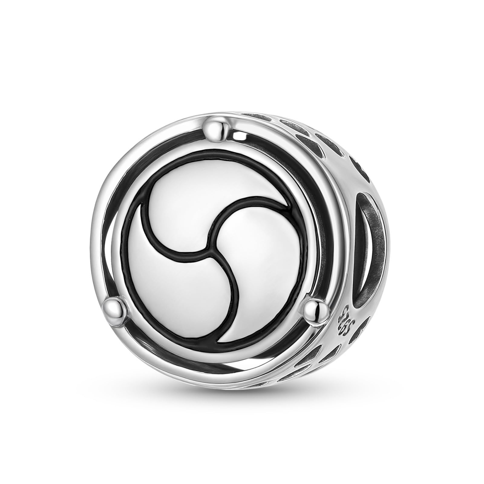 Charm Trikaya plata S925 abalorio joyería espiritual DIY 12mm 5