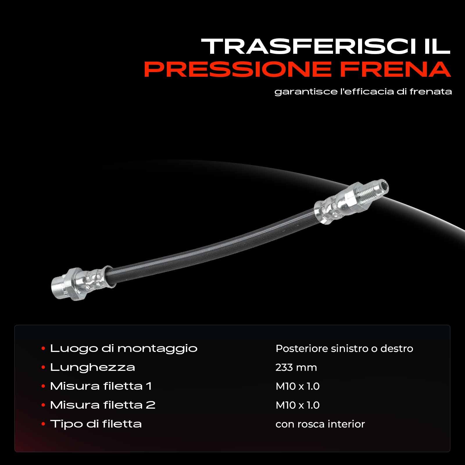 Frankberg Tubo Freno Tubo Freno idraulico Posteriore sinistro/dellatra Compatibile con Z4 R.o.a.d.s.t.e.r E85 2.2i 2.5i 2.5 Si 2.0i 3.0i 3.0 Si M Z4 Coupé E86 3.0 Si M Replace# 34326757744,34306762185