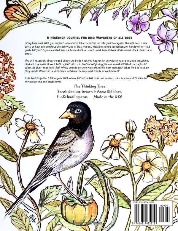 Bird Watching Journal: Nature Study & Backyard Science Get to know all the Birds in Your Neighborhood - The Thinking Tree - Image 2