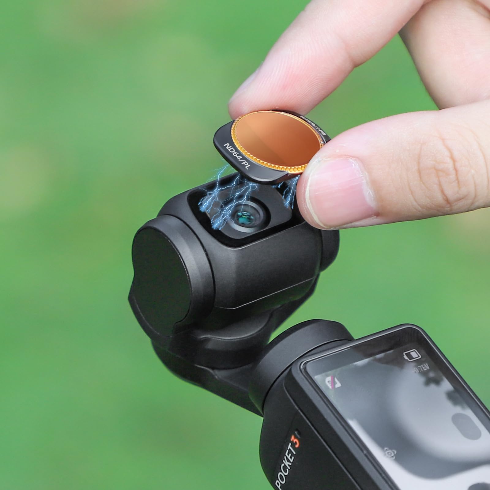 Amazon | Twaxl DJI OSMO Pocket 3用レンズフィルター保護カバー (CPL 