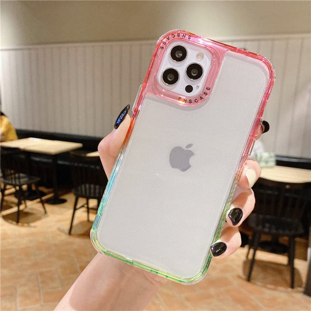 Étui de téléphone transparent dégradé chic pour iPhone X et XS - 5