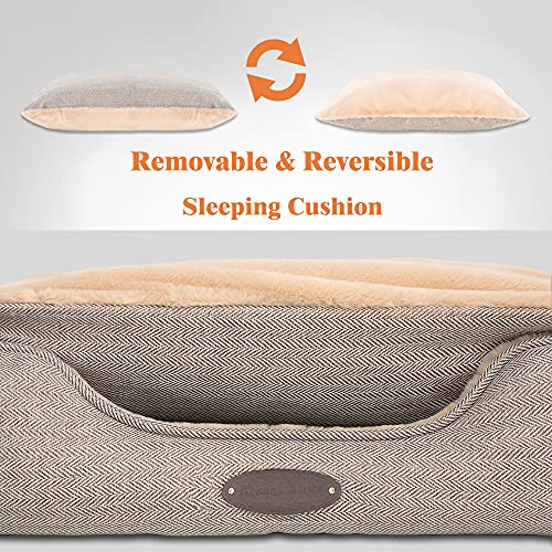 DEBANG HOME Dog Bed,Dog Beds for Medium Dogs,Cat Bed,Calming Dog Bed,Anxiety Comfy Durable Pet Beds with Reversible… - Image 3