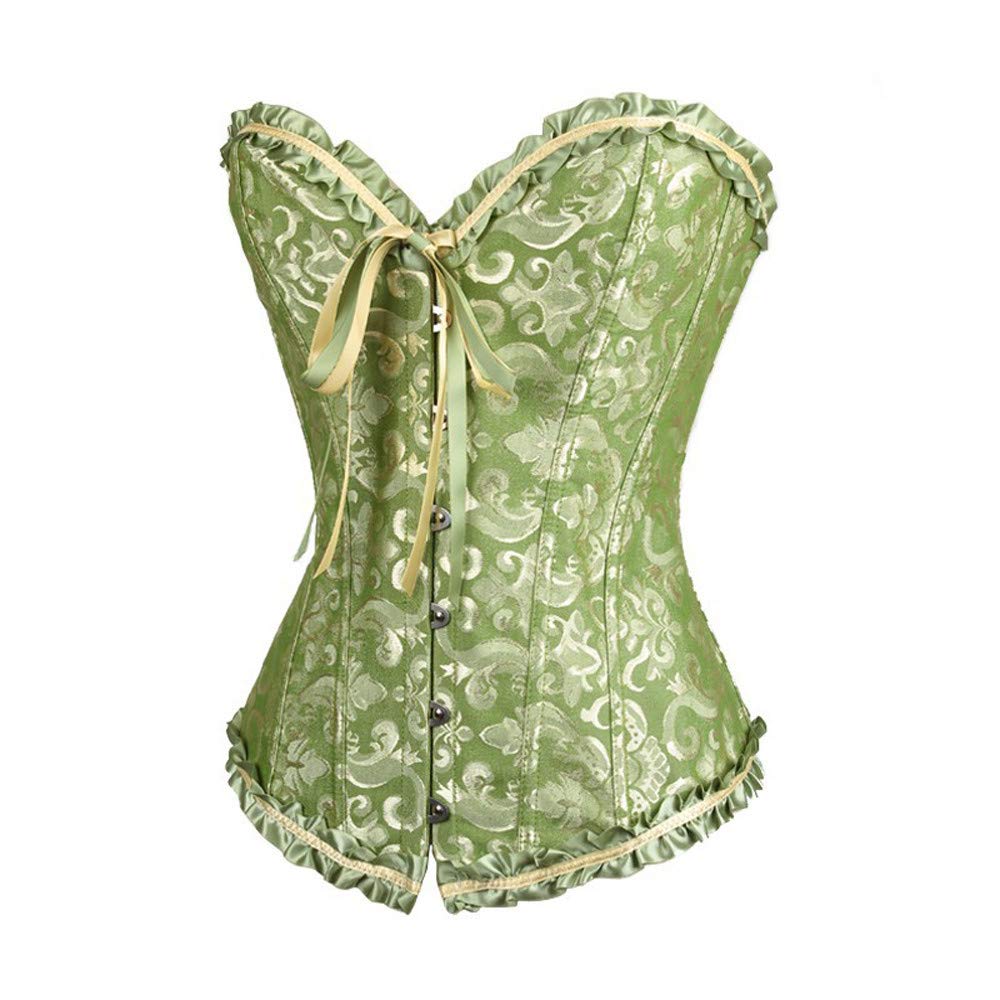 Generisch Top sexy para mujer, estilo gótico, floral, con encaje