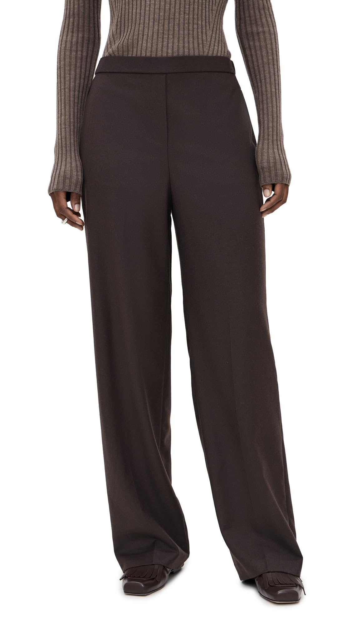 Theory Womens Wide Pull On Pants