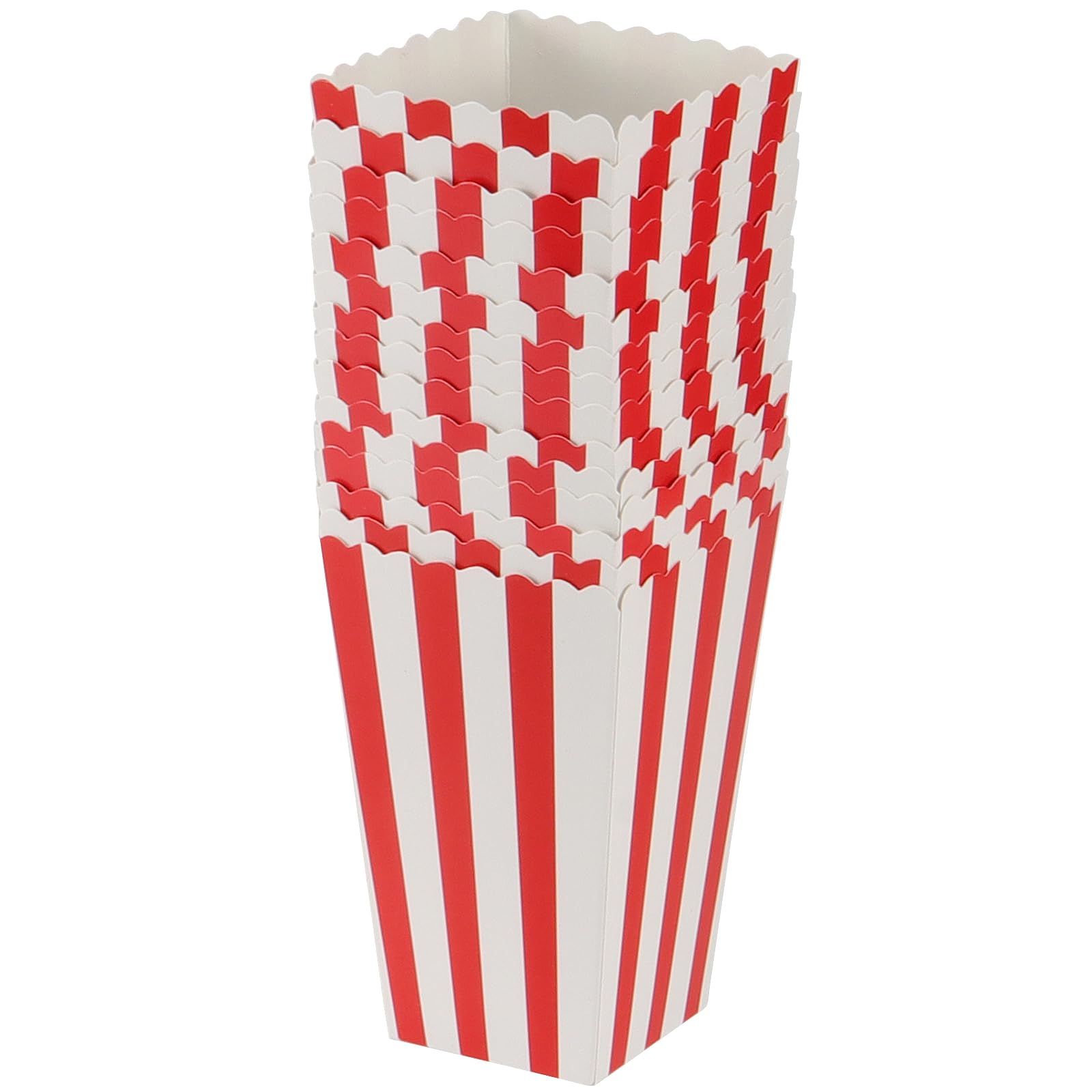 Threetols 3 Rotoli Di Nastri In Gros-grain A Tema Popcorn – 13 M Totali, 1,9 Cm, Rosso E Bianco, Per Feste E Decorazioni