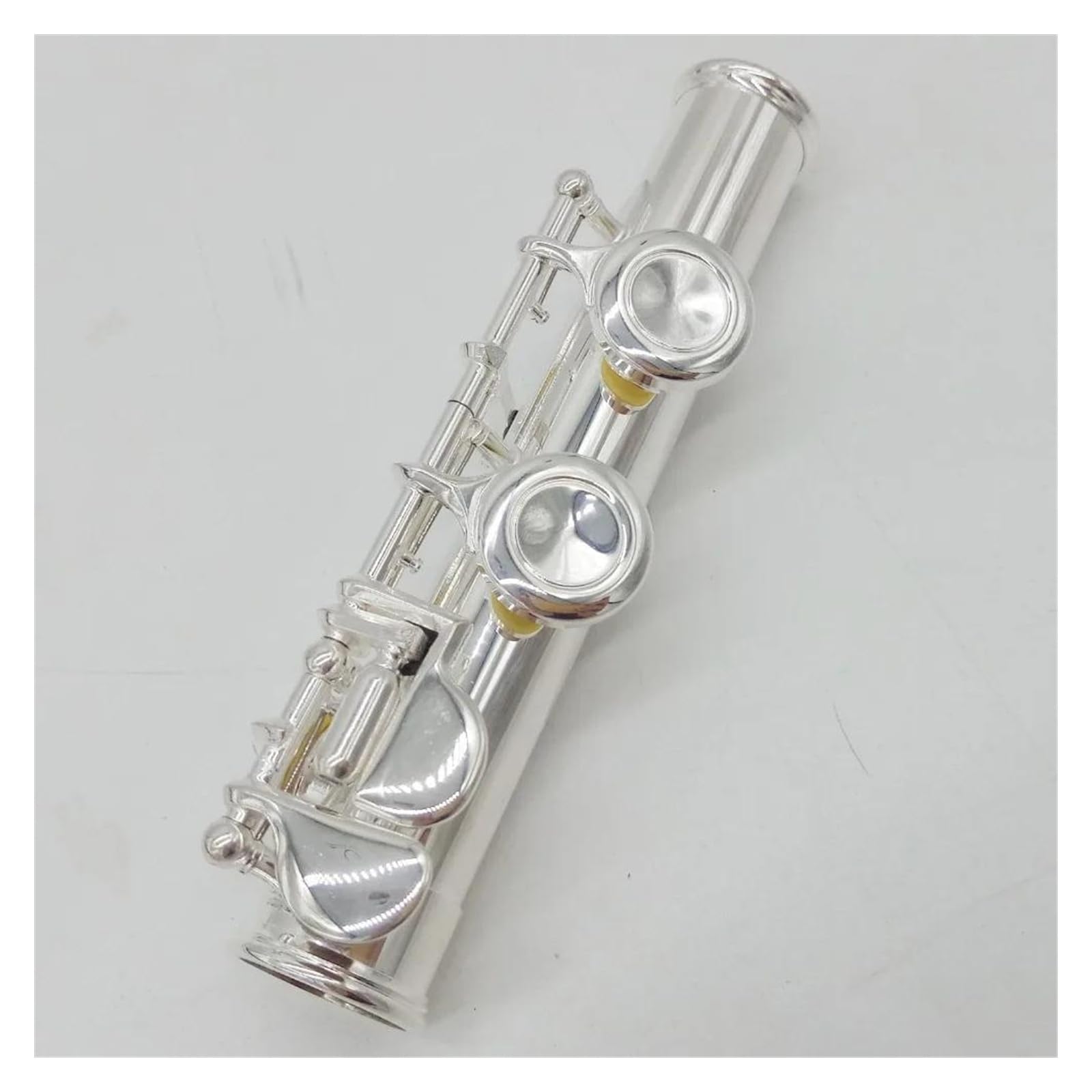 Flauti Placcati In Argento Strumento Per Studenti Flauti Con Testata Curva 16 Fori Chiusi Chiave E Con Custodia Flauto Traverso Kit
