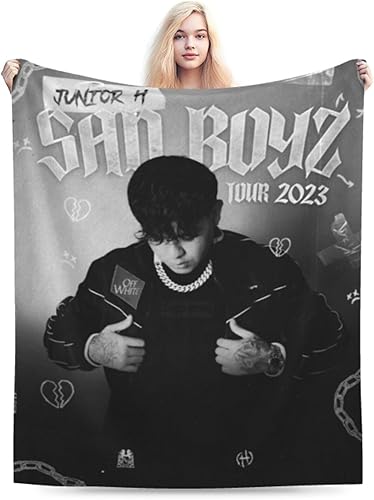 Junior Singer H Manta de franela súper suave, cálida y acogedora para sofá, sofá y cama, de 50 x 40 pulgadas