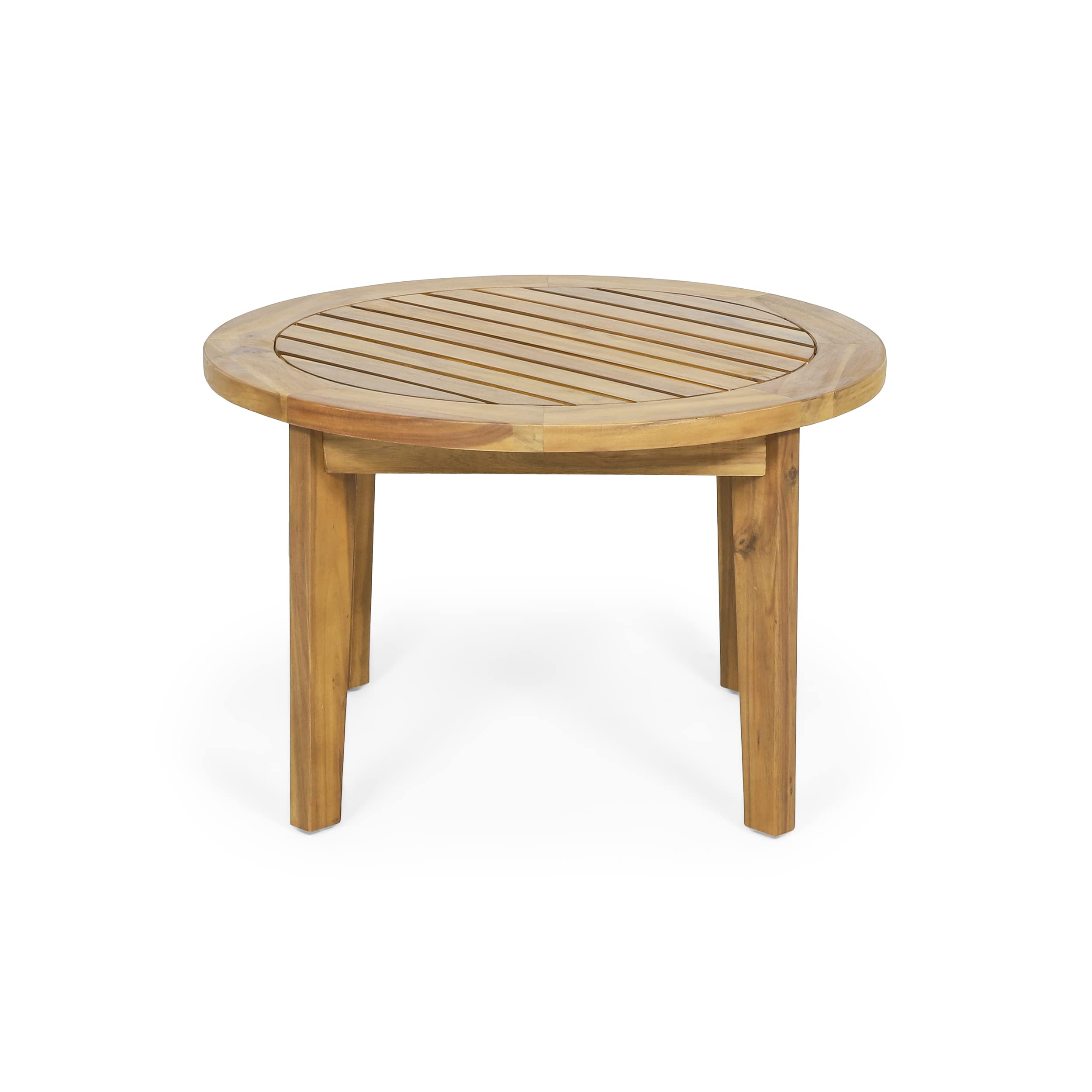 Amazon.com : Solano Outdoor Circular Coffee Table - Acacia Wood - Teak :  Patio, Lawn & Garden