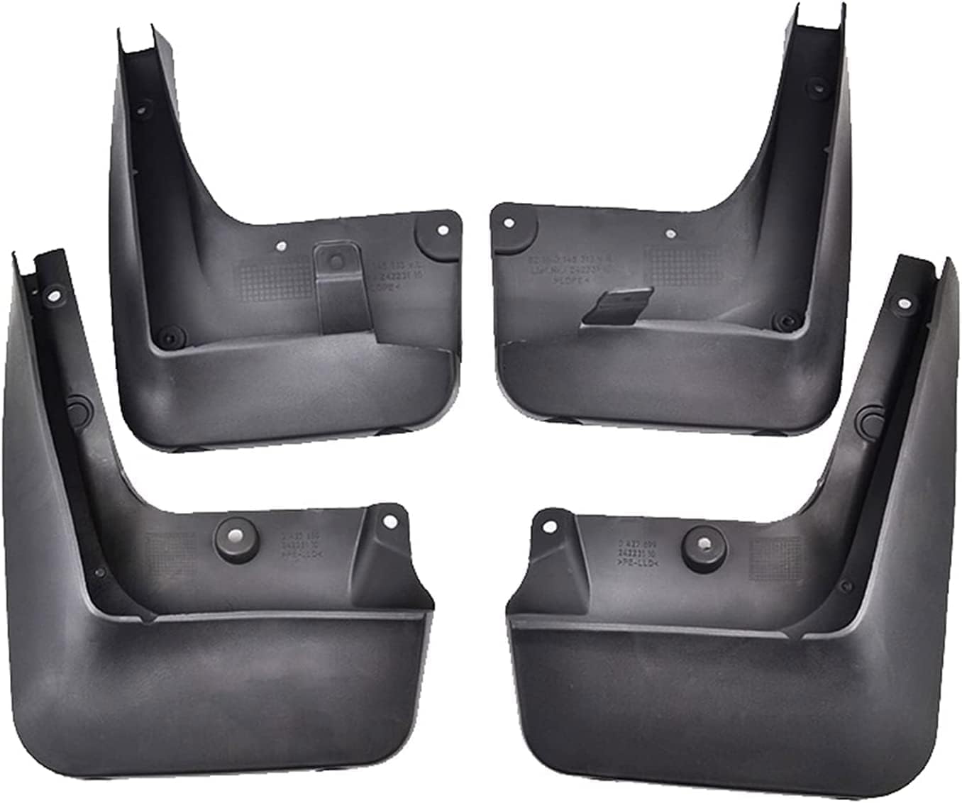 HUAYSGO 4Pcs Premium Mud Flaps for BMW Série 5 Berline Berline E60 2004-2010 Front and Rear Splash Guards Durable Mudguards Protection Against Road Debris