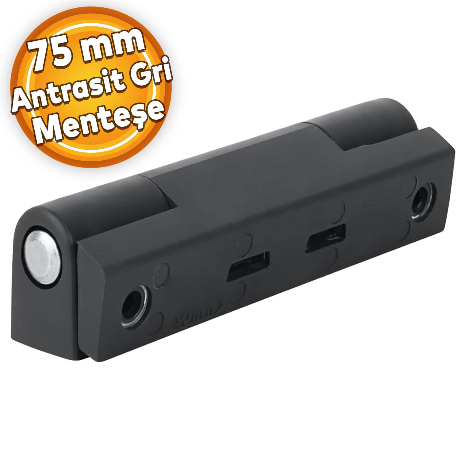 Badem10 Pvc Pimapen Pencere Menteşesi 75 mm Antrasit Gri Menteşe
