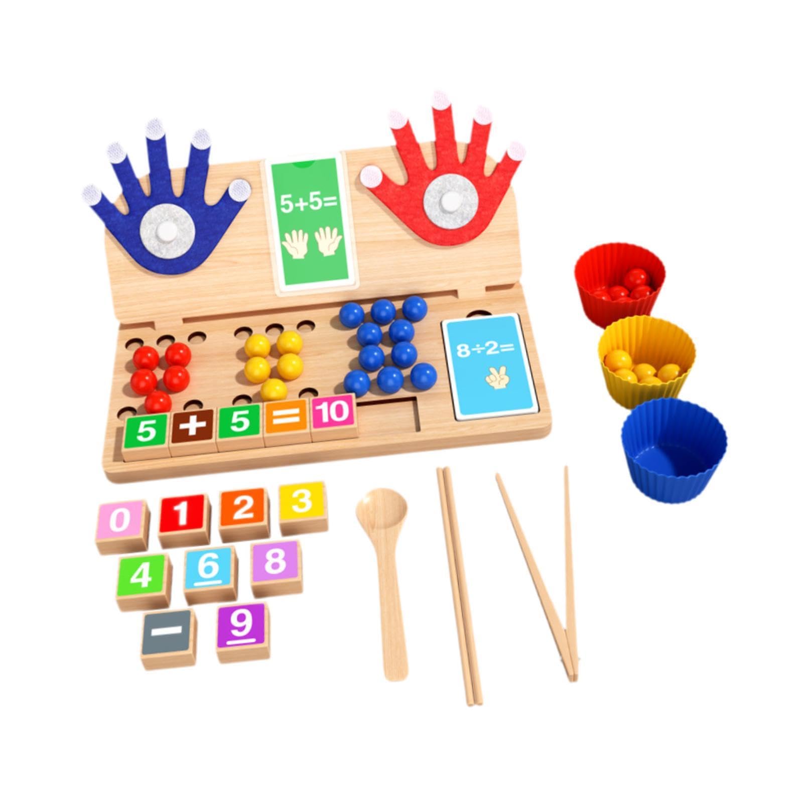 Matériel Pédagogique En Mathématiques : Nombres, Cubes à Compter, Addition, Soustraction, Exercices de Motricité Fine, pour Une Utilisation En Classe,