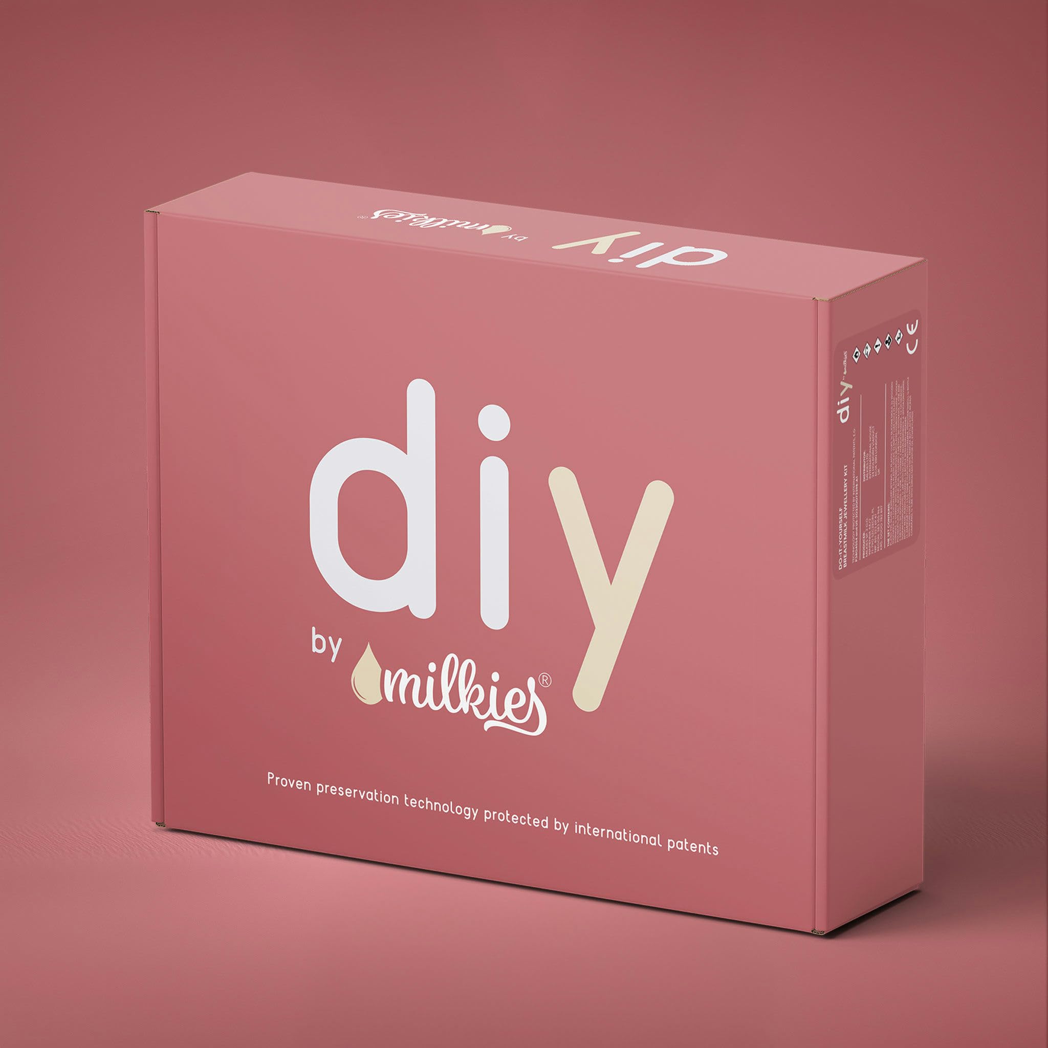 Kit de lait de poitrine DIY - Col en forme de goutte en or