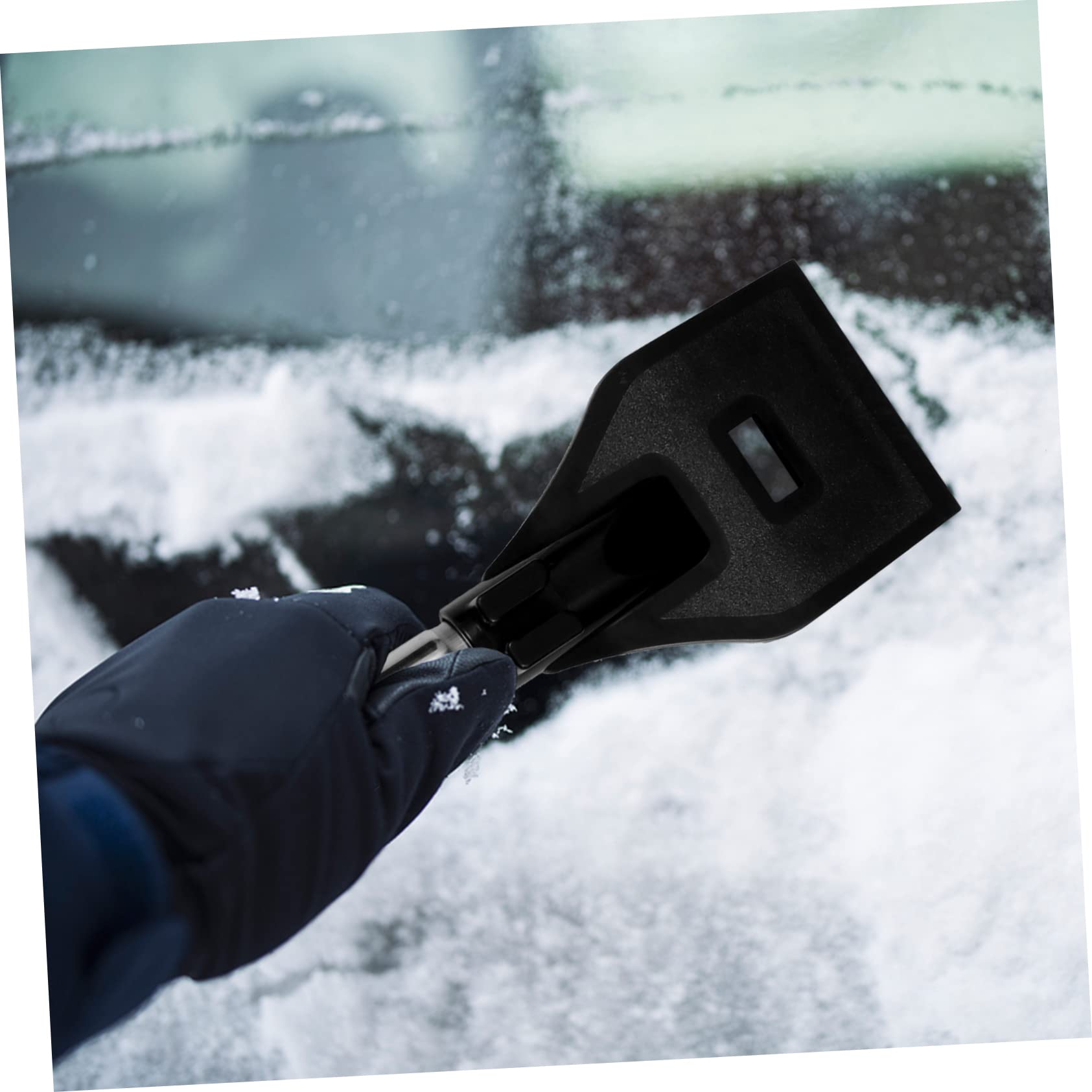 1set Rimozione Neve Attrezzo Multiuso Con Spatola e Raschietto Per Ghiaccio Design Telescopico e Manico Antiscivolo Per Auto Inverno