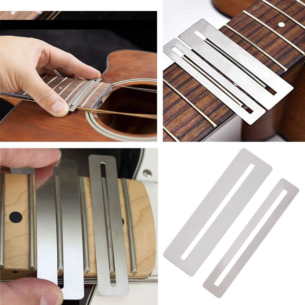 Sarini 11PCS Guitar Luthier Tool Fingerboard Protectors Set Fret Levelling Grinding Kit Include Guitar Fret Crowning File Fret Rocker - Image 4