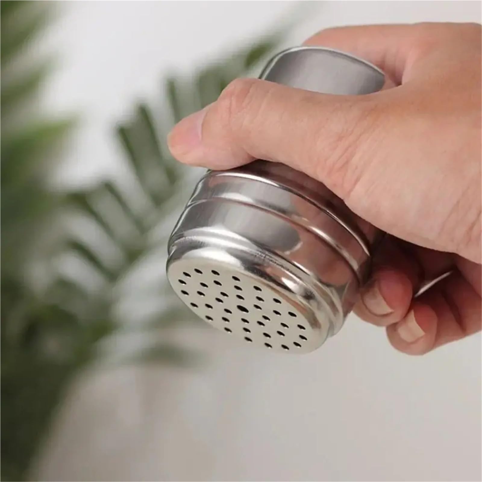 Botella de tarro condimento acero inoxidable multiusos 4 piezas Para Casa | Tapa giratoria, utensilios de cocina, especias, pimentero, tarro de especias(M)