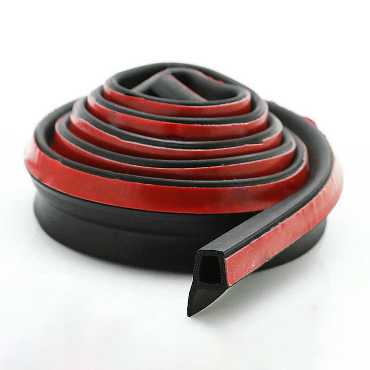 Yfshc 4M P 2/4/8M Car Door Seal Strip Auto Rubber Seal D Z P Type Noise Insulation Anti-Dust Soundproof Sealing Strips Interior Accessories