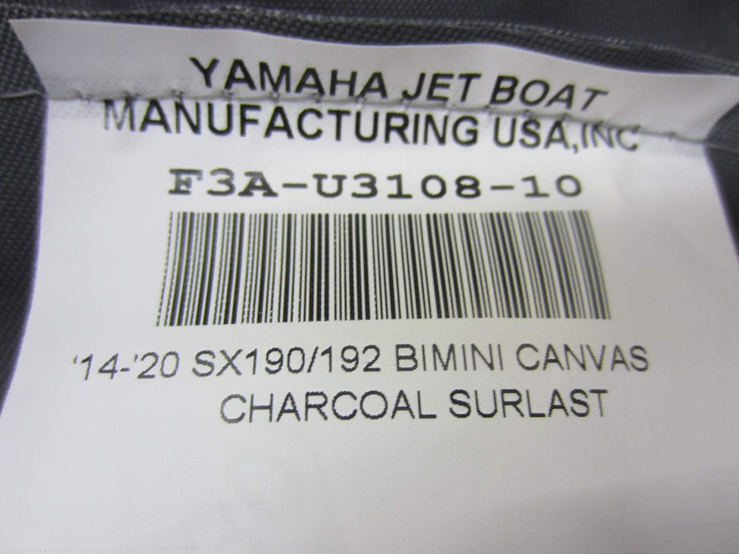Amazon.com: Yamaha New OEM Bimini Top Cover Boot Black, F4C-U3119