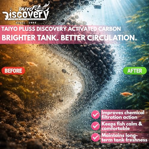 Image of Taiyo Pluss Discovery Filter Media Combo - 150 g Ceramic Rings + 150 g Activated Carbon + 15 pcs Bio Balls + Biochemical Sponge (1 Pc) + Free NET Bags | 4 in 1 Bio Sponge Media for Aquarium Fish Tank