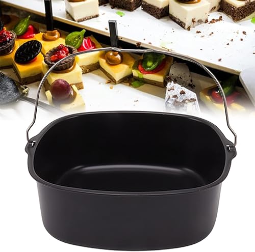 Miniatura 9 de TOPINCN Accesorios para freidora de aire para tartas, latas de pastel, revestimiento antiadherente, barril para hornear, pastel de metal, sartén