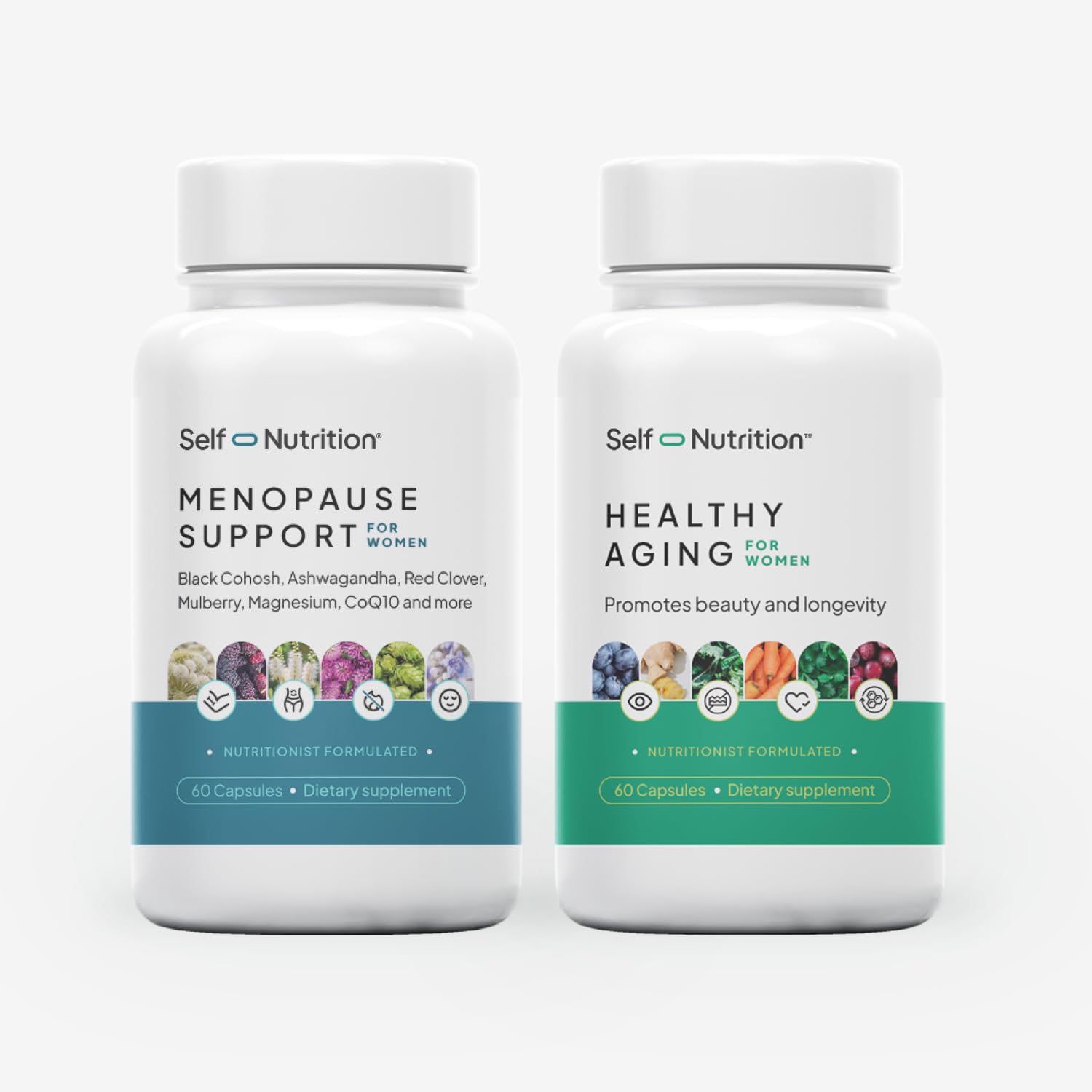 Menopause Support + Healthy Aging – Hormonal Balance, Cellular, Energy, Skin and Longevity Support. Made in USA, Vegan, Gluten Free.