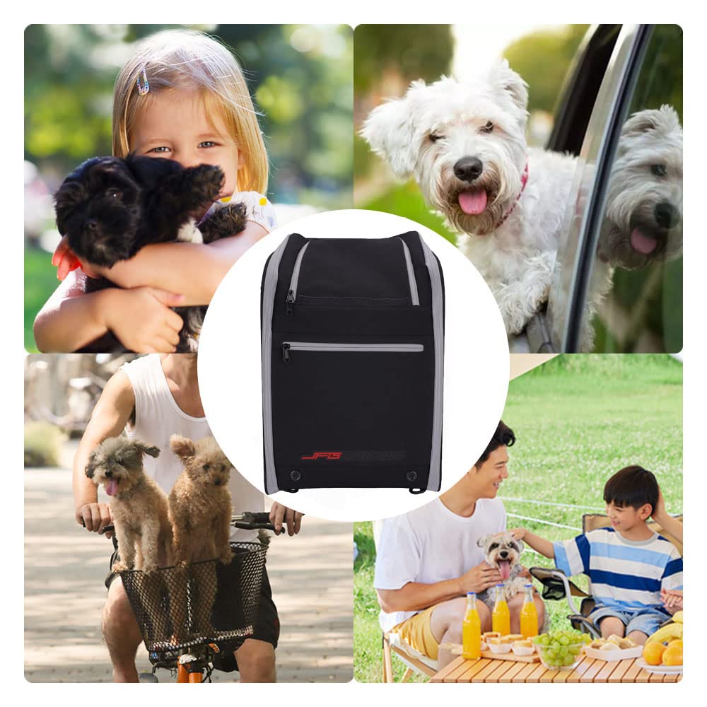 Mochila de Mascotas,Bolsas de Transporte Perros Gatos Moto | Transportadores de Mascotas Mejorados,Capacidad de Carga Portátil,Mochila Plegable para Perros