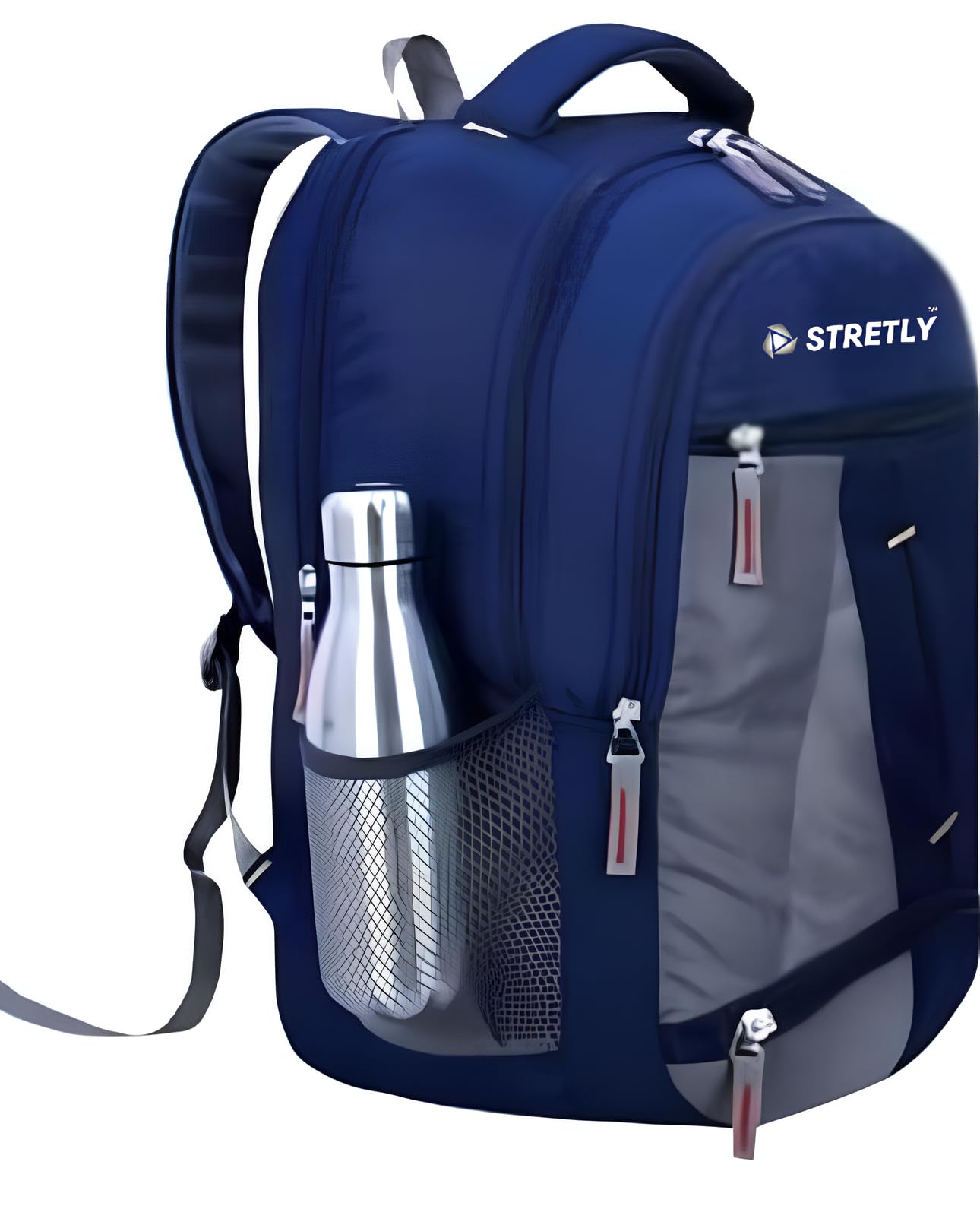 stretly 35 L STRETLY NAVY BLUE TRINGLE school bag colleg bag laptop bag travel bag navy blue (B0DDCVRDJ9) Amazon Price History, Amazon Price Tracker