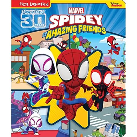 Marvel Spider-man - Spidey and His Amazing Friends - First Look and Find Activity Book - PI Kids Cover