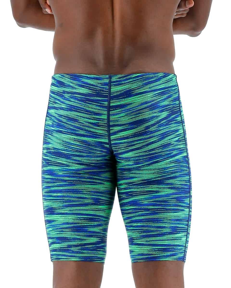 TYR Herren Durafast Elite Athletic Jammer Badeanzug Badehose, Blau/Grün, 36