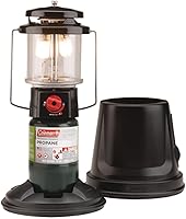 Coleman QuickPack Deluxe+ 1000 Lumen Propane Lantern - Instastart Ignition, QuickPack Case, 13.5Hr Low Runtime for Camping & Outages