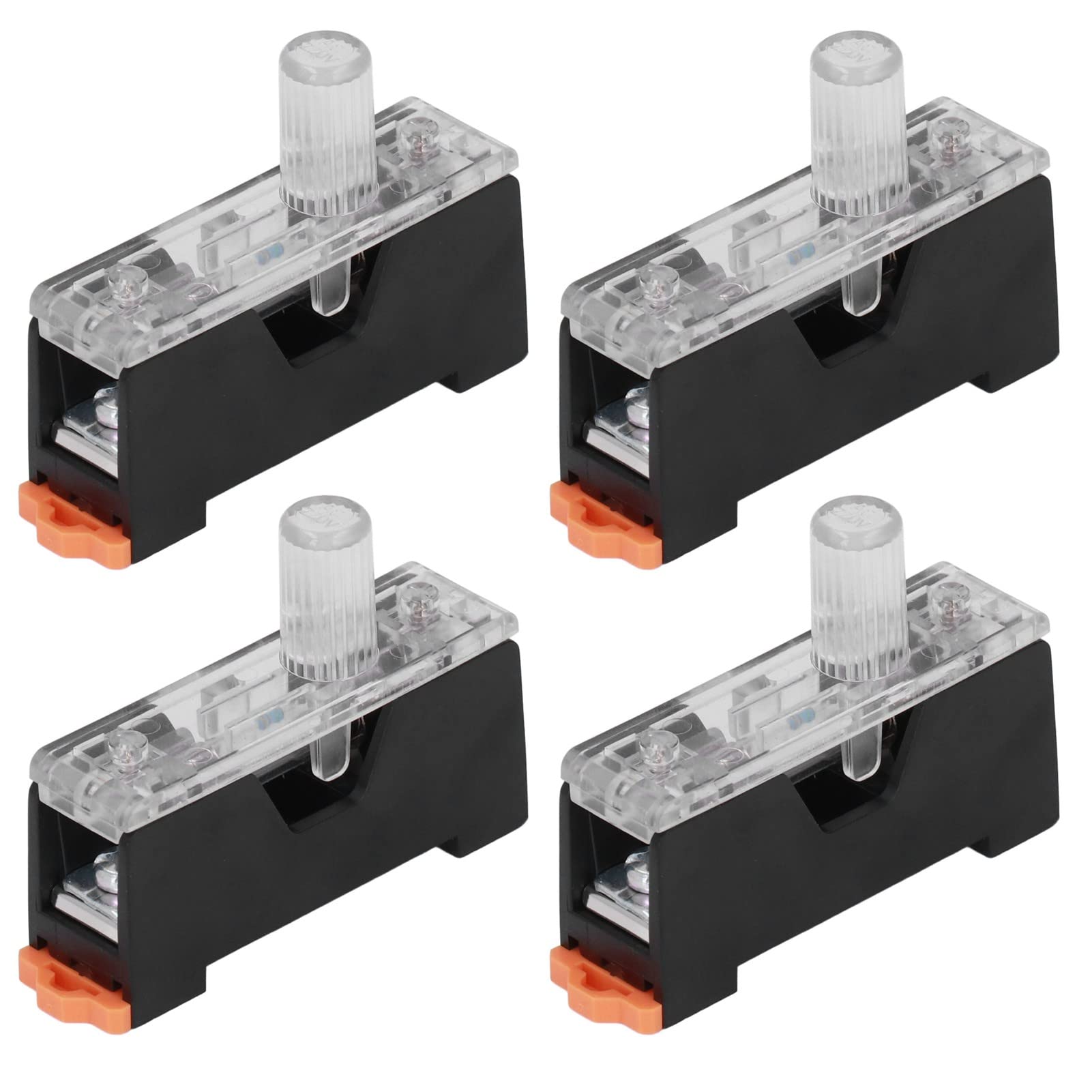 Porta Fusibile 20 Pc a Bassa Tensione 1 Supporto per Guida Involucro con Luce 10A 250 V FS - 101 6x30mm