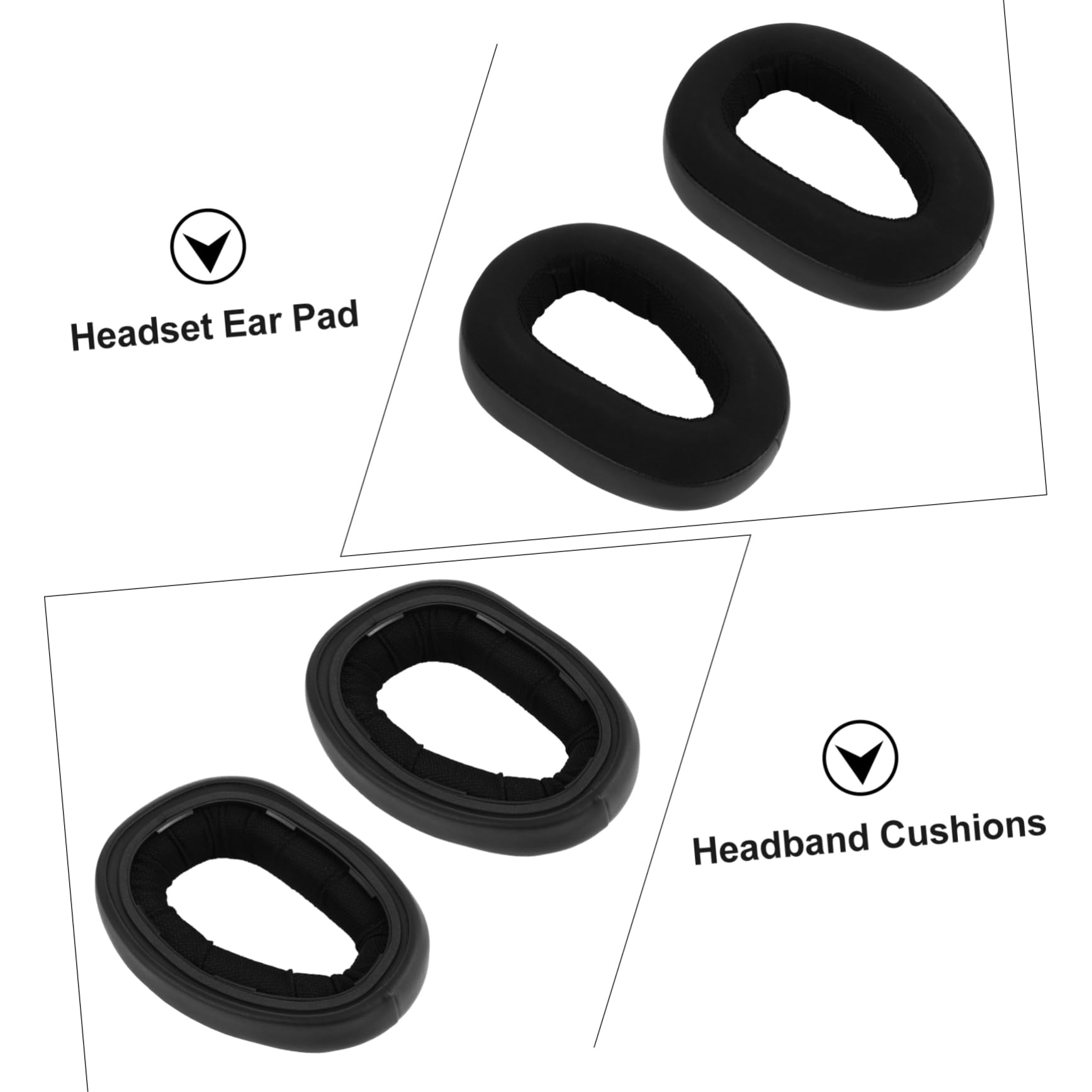 DOITOOL 3 Paia Di Cuscinetti Auricolari Di Ricambio Per Cuffie Cuscinetti Auricolari in Morbida Spugna Antirumore Design Ergonomico Per Un Uso Confortevole