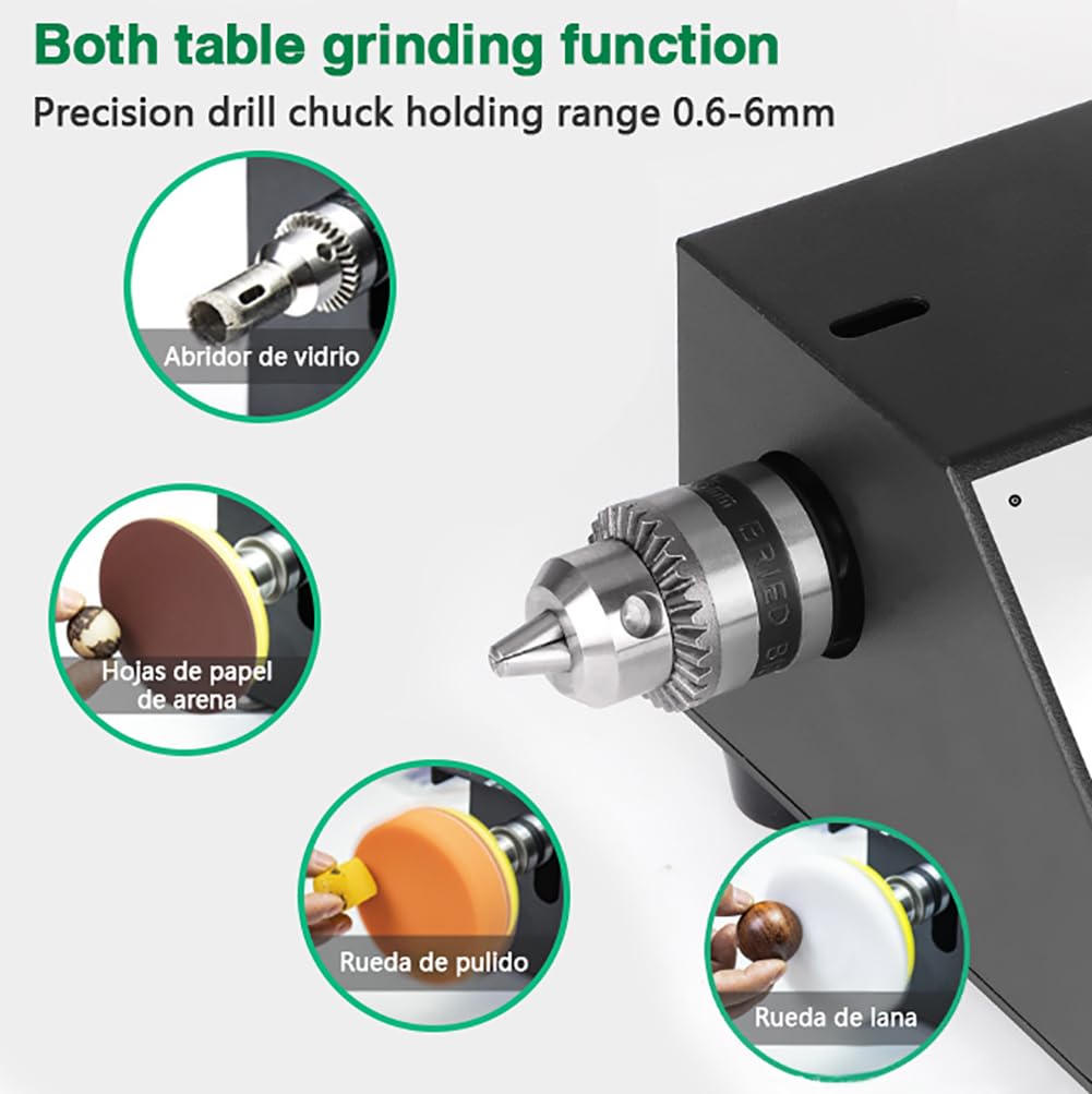 Mini Electric Belt Sander for Precision Polishing Knife Sharpener Tool with 10 Sanding Belt Adjustable Grinding Angles/7 Grinding Speed/Forward/Reverse Control/Wood Metal Working, Style 1