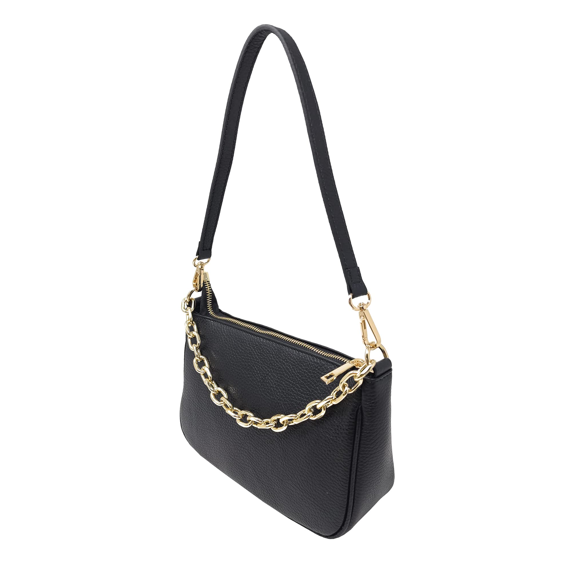 Chicca Borse Pochette Borsetta Donna in Pelle Italiana Tracollina