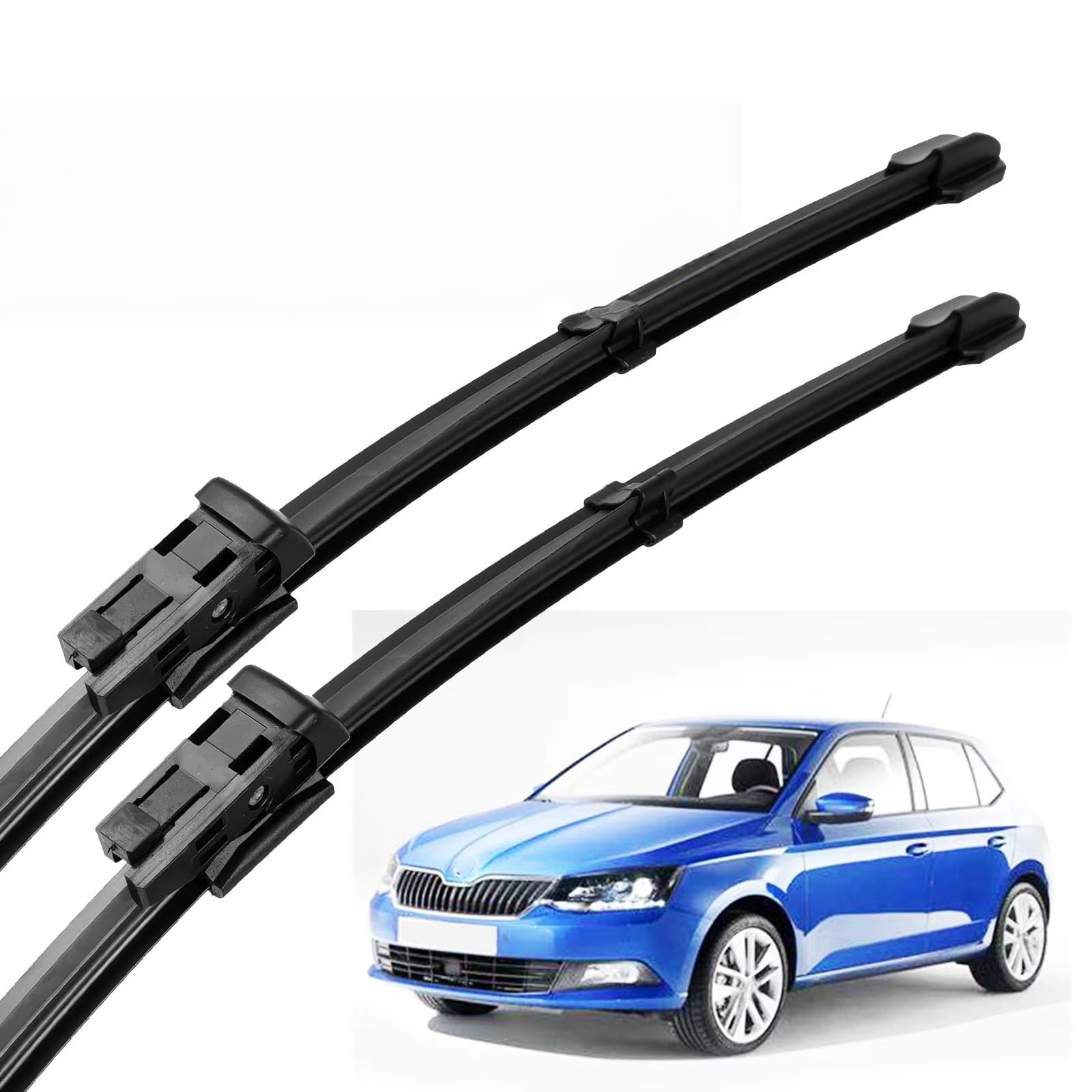 PAPEP Windscreen Wiper Blades for Skoda Fabia MK3 2015-2020 24"+16", Front Replacement Wipers OEM Quality Water Repellent Rubber Automotive Windshield