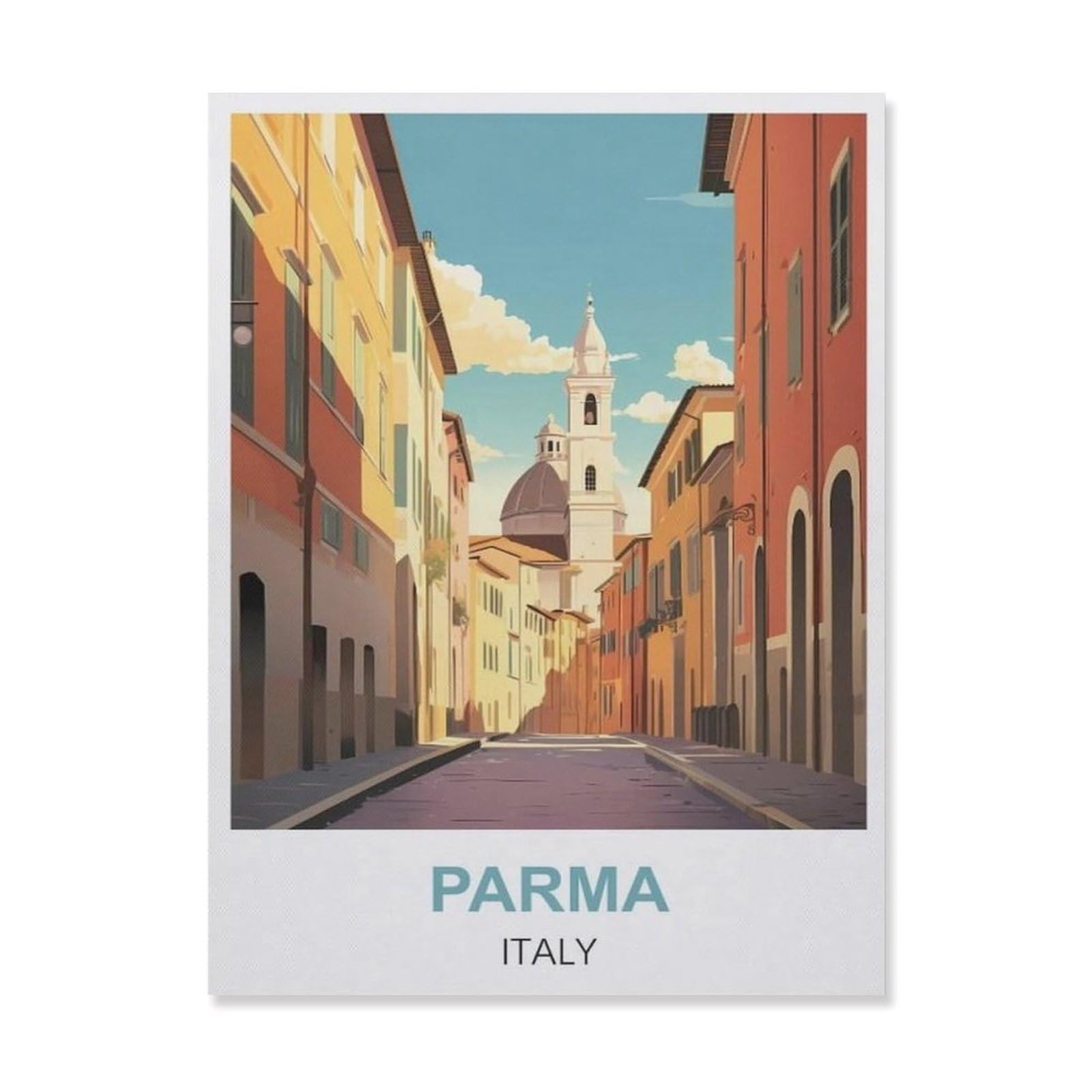 Funny Metal Tin Signs，Parma Italy(15x30cm）