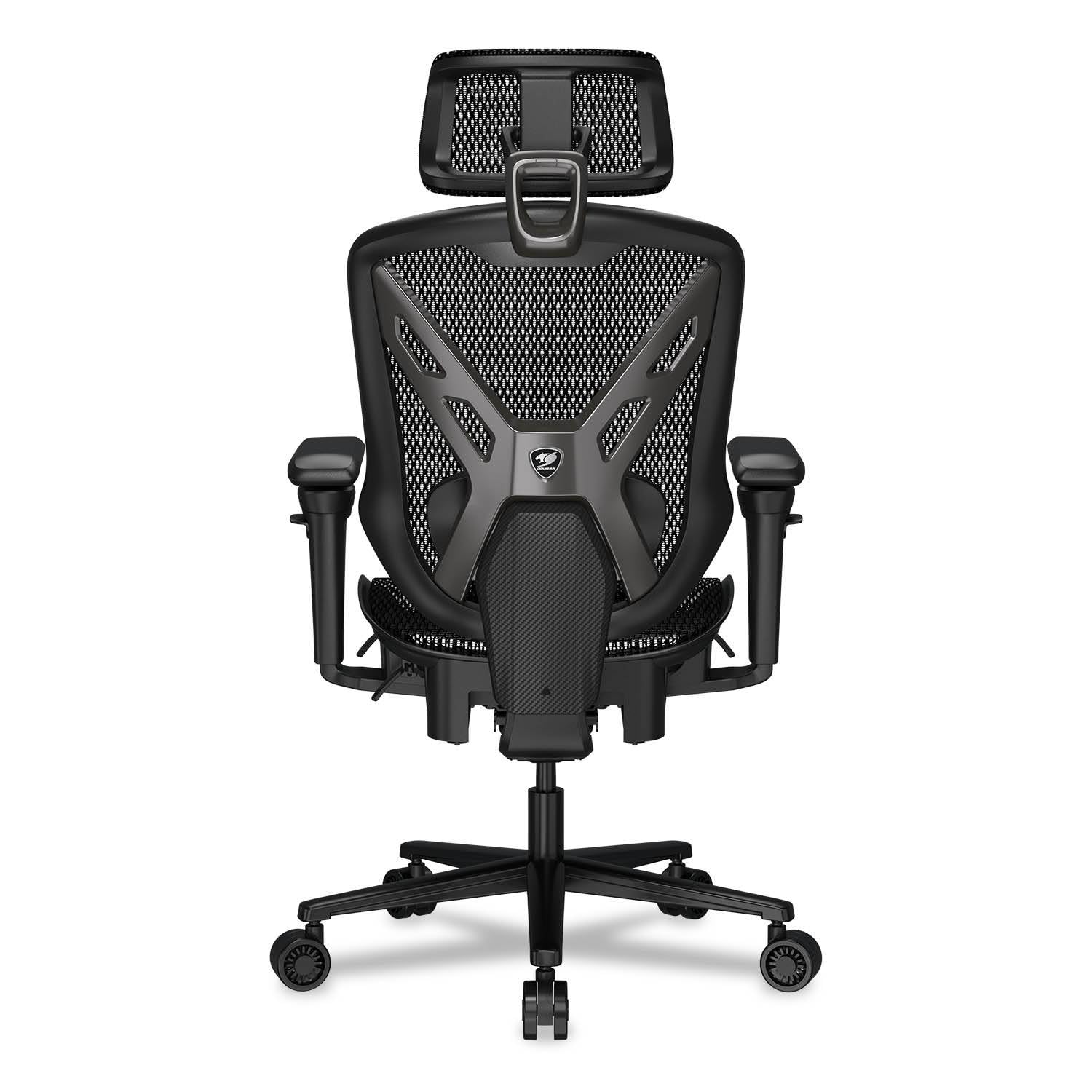 COUGAR Speeder Silla de juego ergonómica: tejido de malla de chenilla de, reposabrazos hiperrotación 3D, reposacabezas ajustable, respaldo ajustable, soporte lumbar, reposapiés