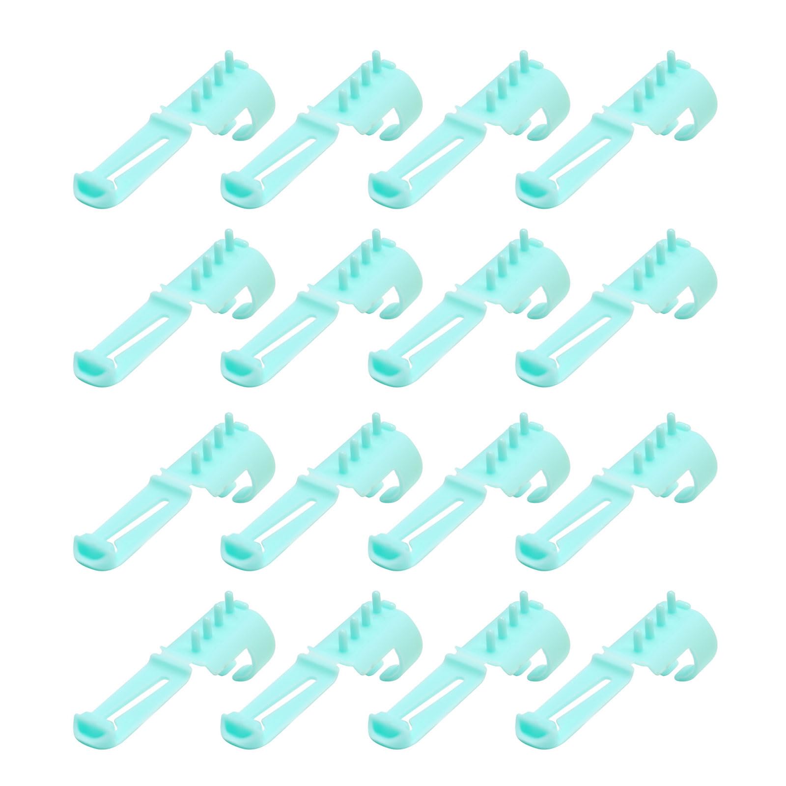 Mllepjdh 16Pcs Adjustable Crochet Rings with Thread Guide for Knitting and Crocheting Yarn Guide Finger Holder Knitting Accessory Crochet Rings