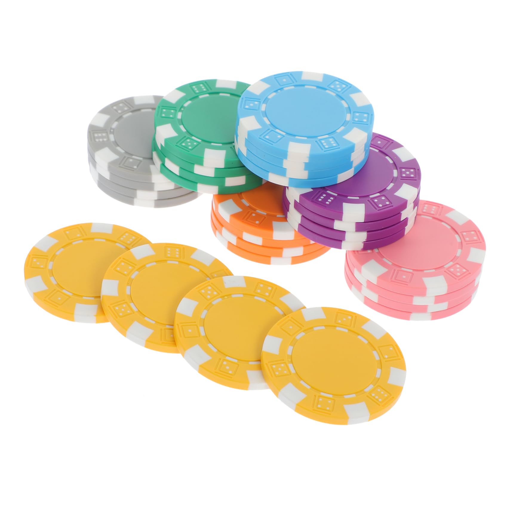 HANABASS 28Pcs Poker Chips for Board Games Poker Markers and Nights Durable Game Accessories for Fun Gatherings
