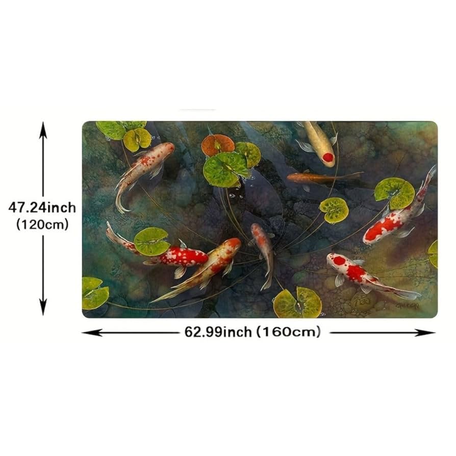 鯉カーペット 120×160cm 魚カーペット 池カーペット ラグ 玄関マット Amazon | [Rebirth]鯉カーペット 120×160cm 魚カーペット 池