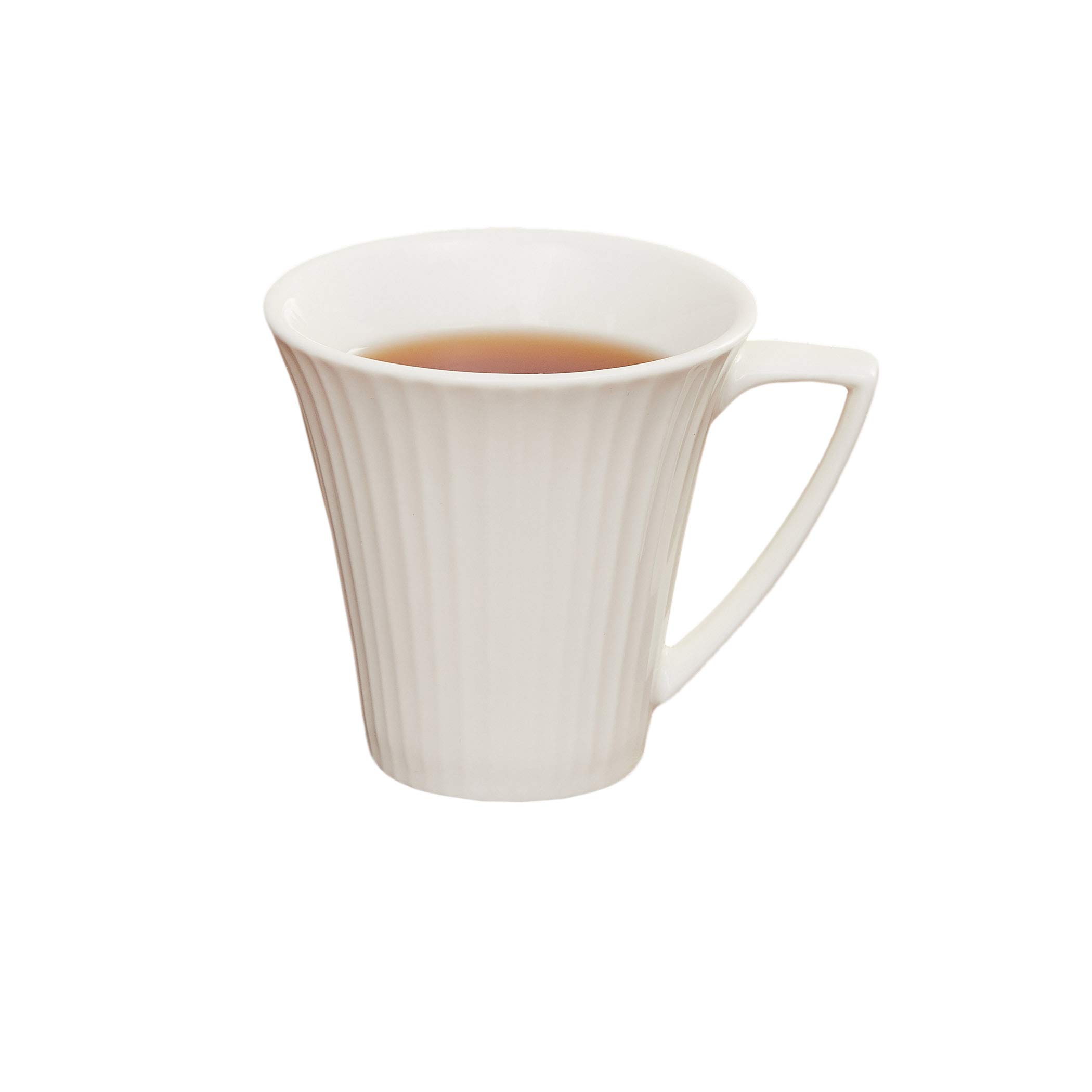 Home CentreAlamode Ceramic Cup and Saucer Set - 190 ml - White