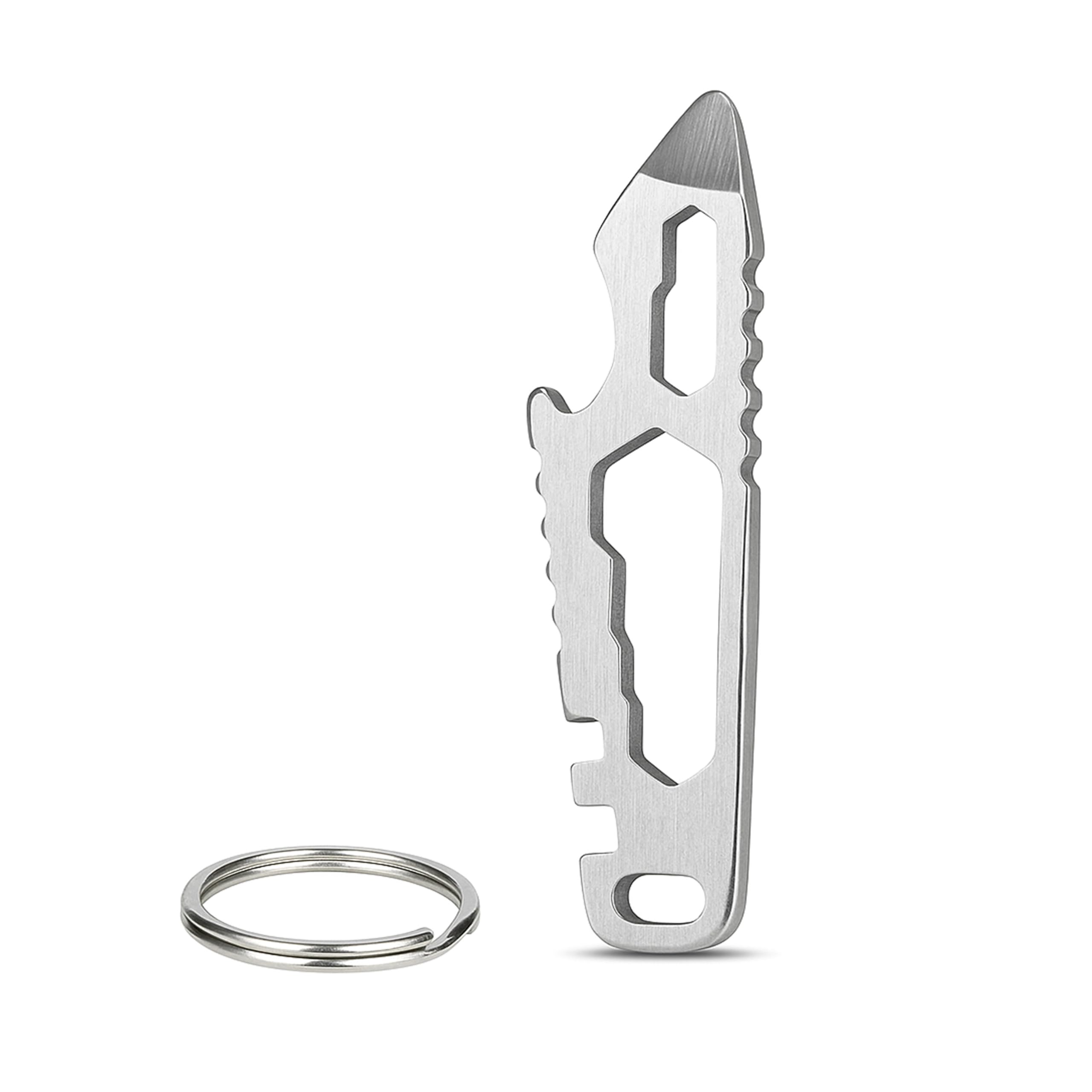 Storite Stainless Steel Multi Tool Keychain – 6-in-1 Compact EDC Tool with Bottle Opener, Screwdriver, Wrench, Cutter & Keyring for Travel, Camping, Outdoor & Everyday Use