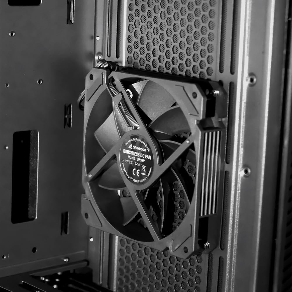 Sharkoon S25-W2 ARGB ATX obudowa PC, USB-C, 2 wentylatory PWM, czarna