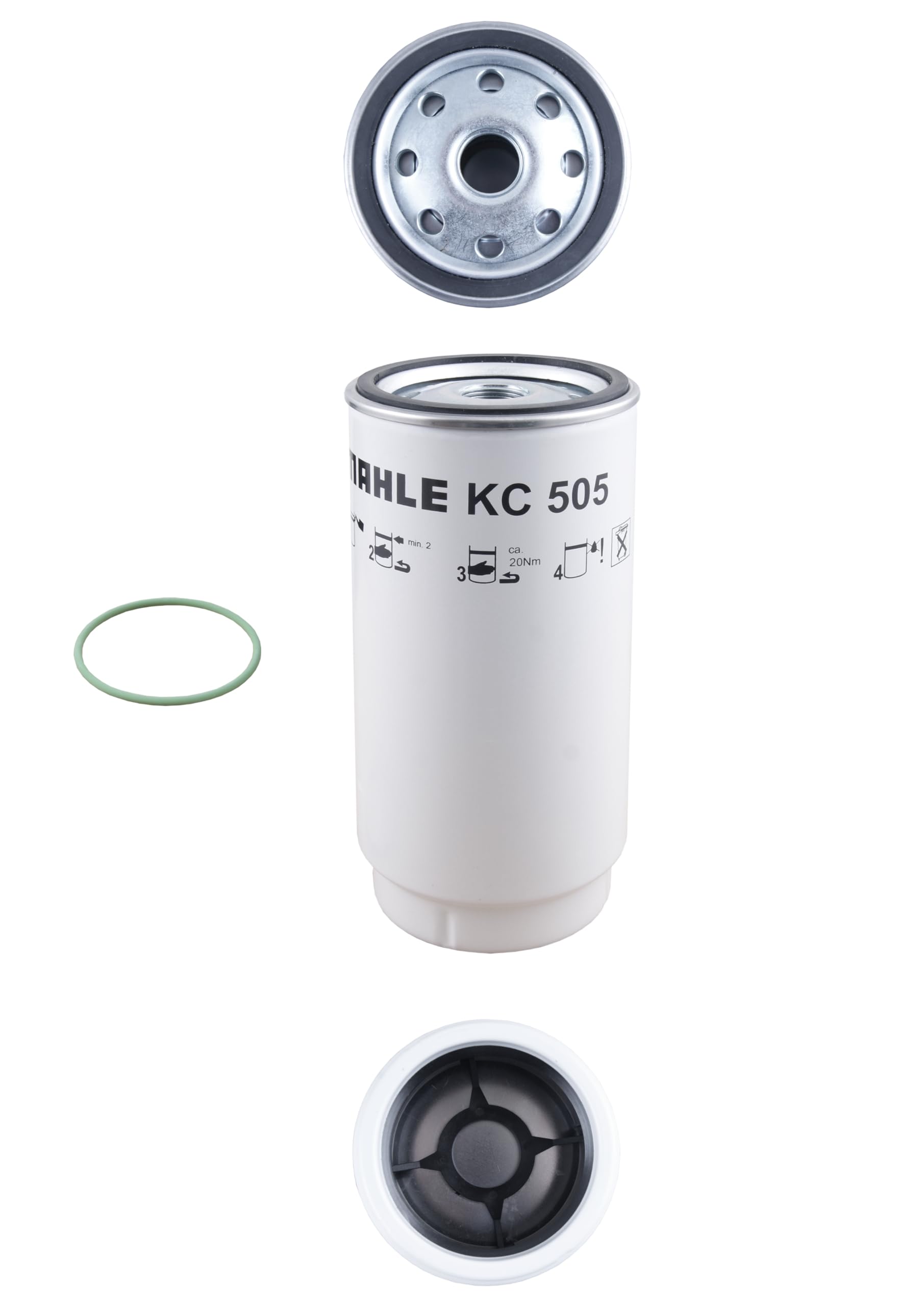MAHLE KC 505D Filtro combustible Filtro enroscable Compatible con MERCEDES-BENZ ATEGO 3 ANTOS AROCS ACTROS MP4 / MP5 ECONIC 2