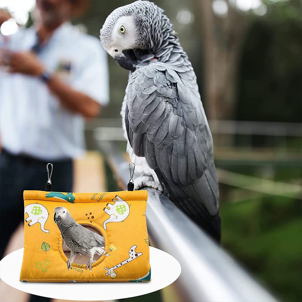 Hiver Chaud Perroquet Hamac, Nid D'oiseau Chaud Doux, Hamac en Peluche Suspendu, Cage Tente pour Perruche, Hiver Chaud Cage Perroquet, pour Cacatoès Gris, Perroquets de Taille Moyenne Et Grande