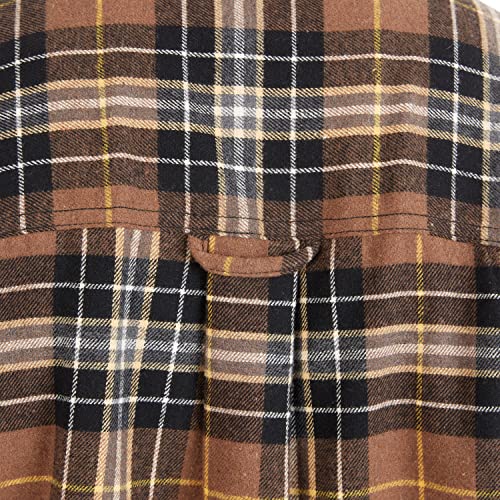 Image of Smith's Workwear Men's Sherpa-lined Cotton Flannel Shirt Jacket