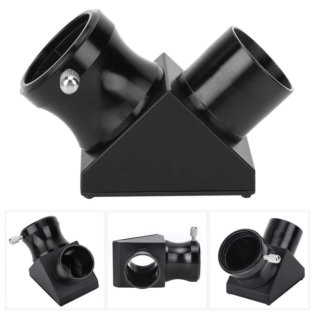Teleskop Diagonalspiegel, 90 Grad aufrechtes Bildbetrachtungsadapter für astronomische Beobachtung, optisches Glas, 1,25 Zoll (31,7 mm) mit Staubkappe, 1 Stück