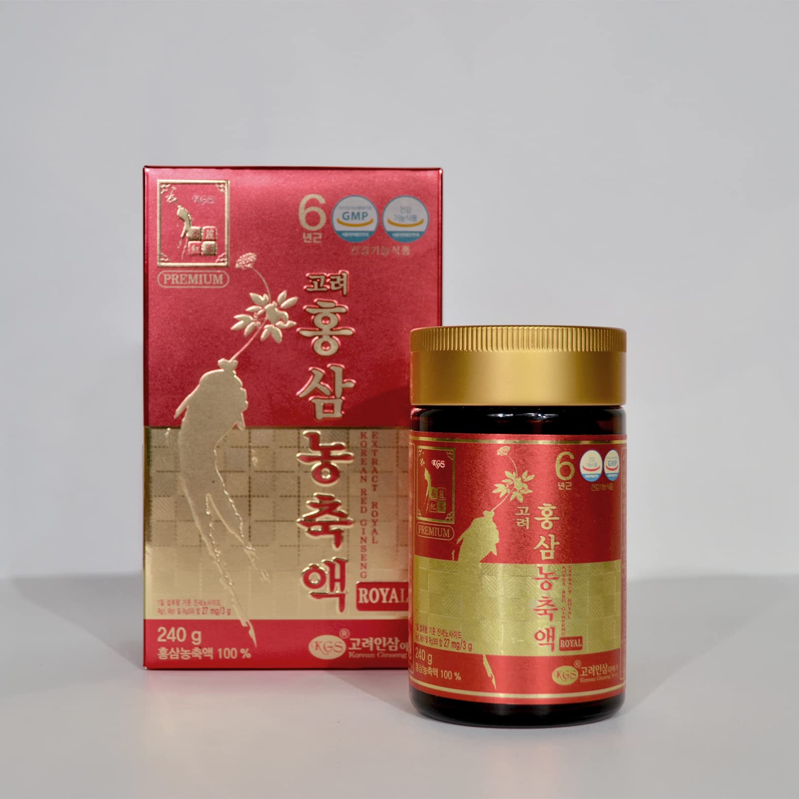 Ginseng Rosso Coreano Estratto Molle Royal, 240g (Rg1+Rb1+Rg3 9mg/g)