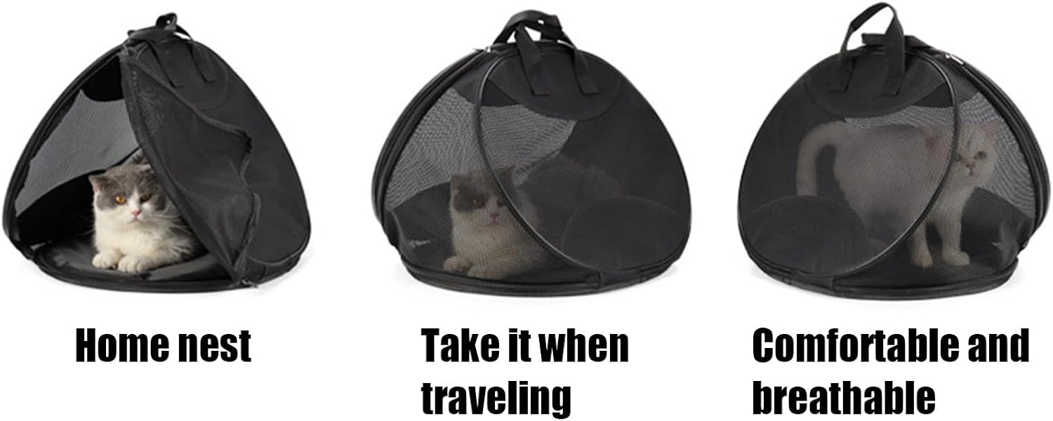 Pet Carrier | Waterproof Mesh Animals Storage - Pet Carrier Tote for Kittens,for Travel Hiking Commuting Picnic Short Trips Men Women Adults Teens Elderly